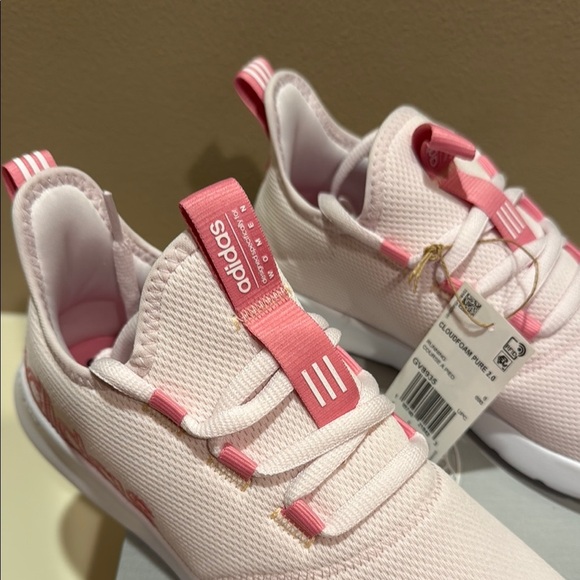 Adidas Cloudfoam Pure 2.0 Women’s Size 7.5 Running Shoes Light Pink - Picture 4 of 12